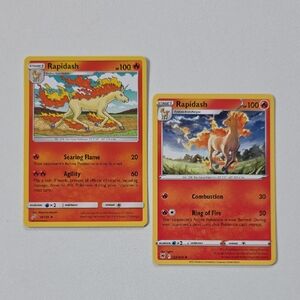 Pokemon Rapidash Trading Cards - Red, Yellow, Orange